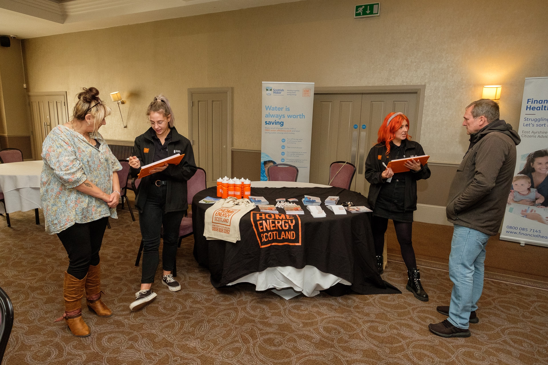 partner organisation stand at a Challenge Poverty Week event