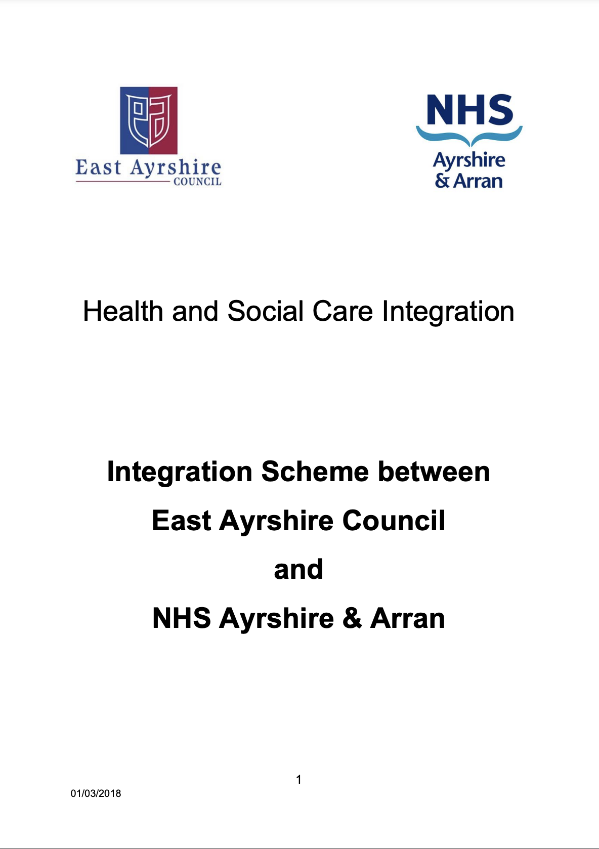 Integration Scheme front cover