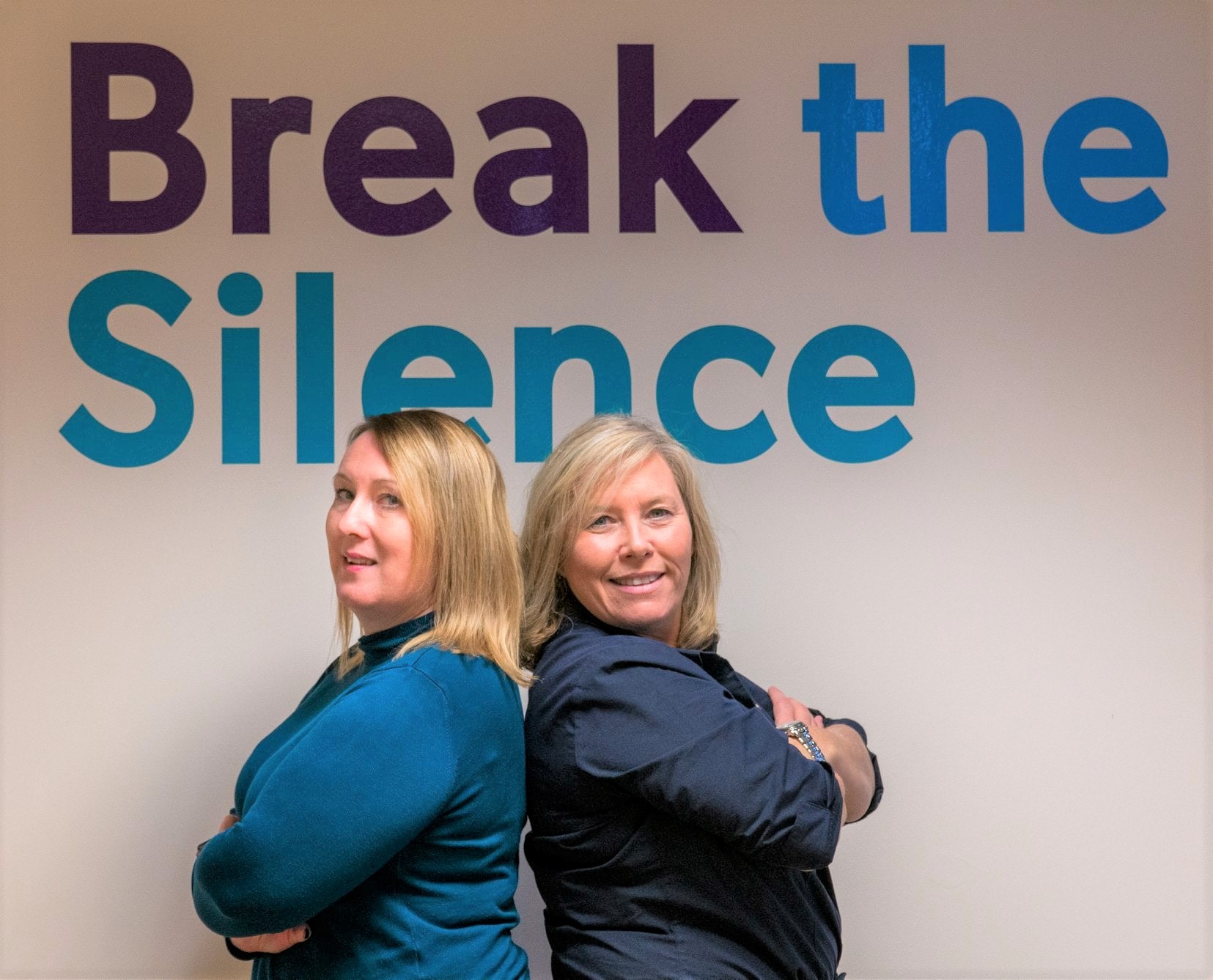 Break the Silence co-founders, Sharon and Belshaw and Lesley Craig