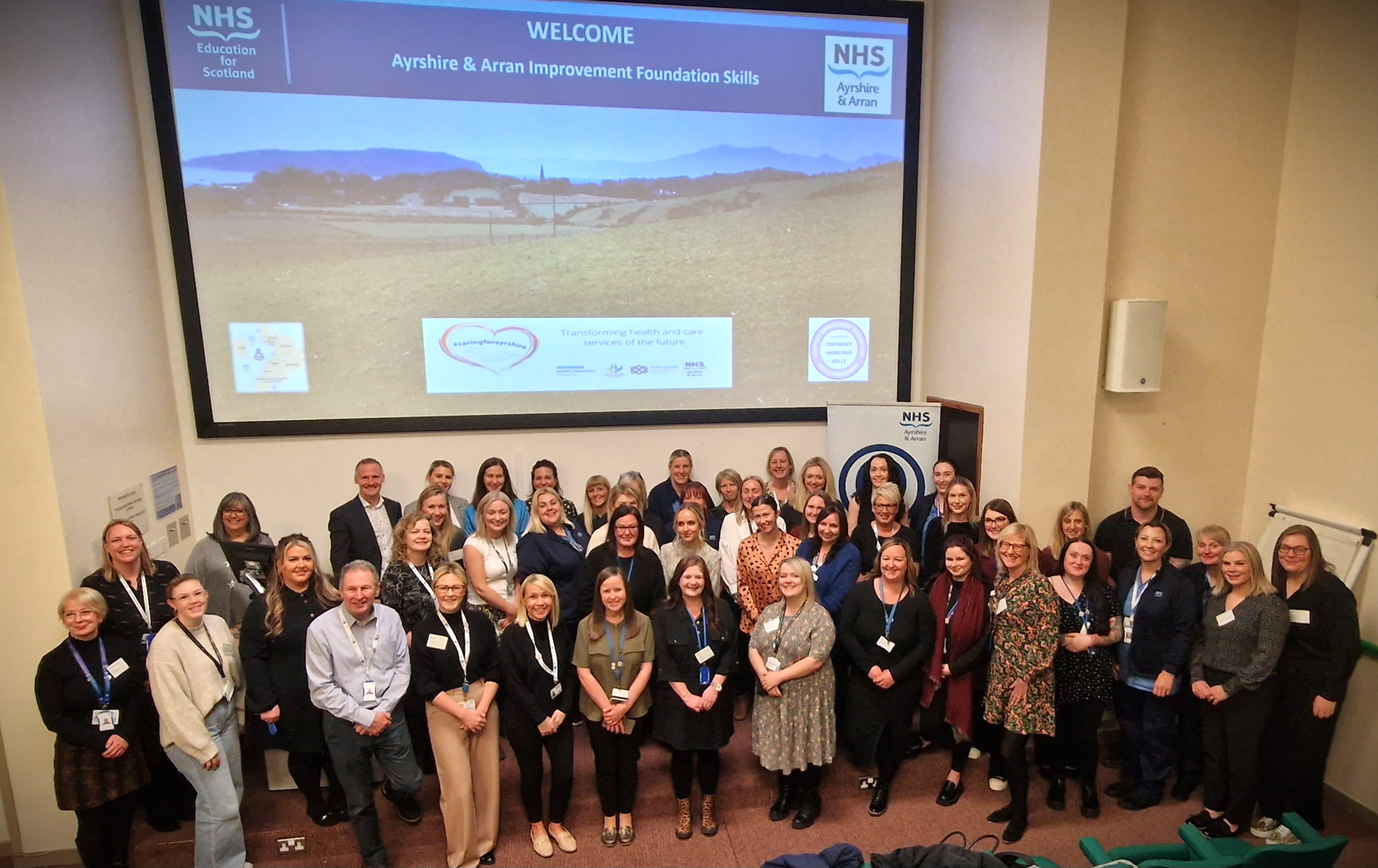 Attendees at the awards ceremony at University Hospital Ayr