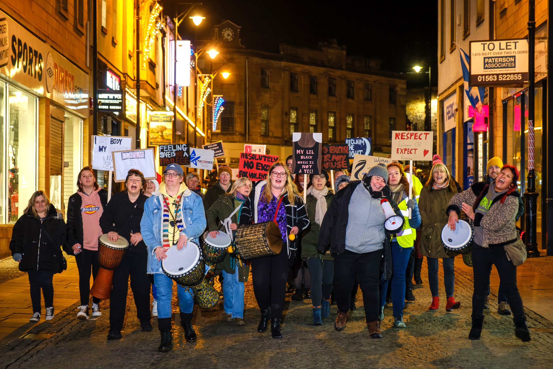 Attendees at our Reclaim the Night walk