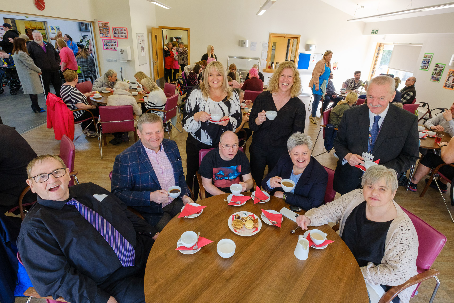 Attendees at the anniversary celebration event